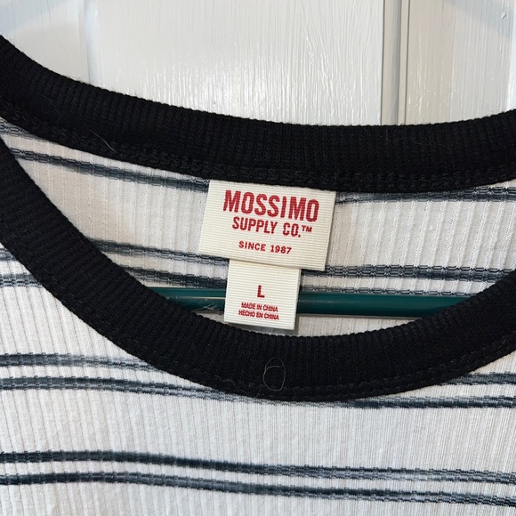 Mossimo Supply Co Black & White Striped T-shirt Dress - Picture 3 of 4